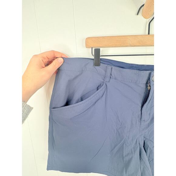 Patagonia Womens Quandry Nena Hiking Shorts Plus Size 16 Navy Blue 5" - Picture 8 of 12